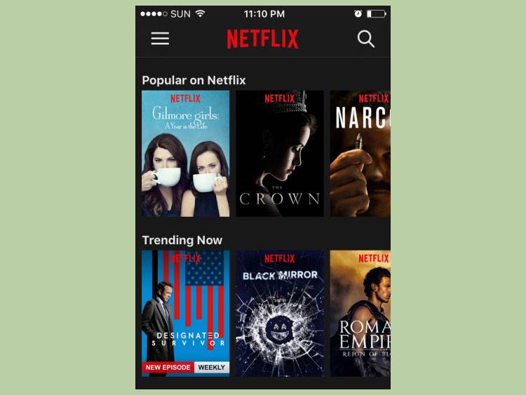 صفحه اصلی Netflix - نحوه ثبت نام در Netflix از طریق برنامه Netflix در موبایل
