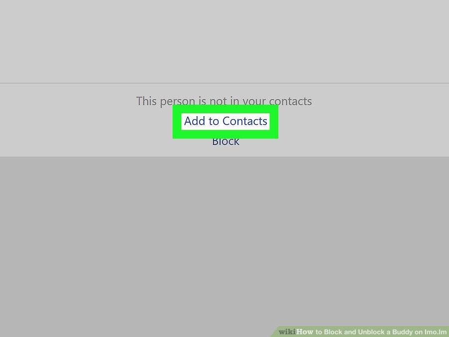 گزینه ی Add to Contacts - چگونه یک فرد را در Imo.Im از مسدودی خارج کنیم ( از طریق کامپیوتر)