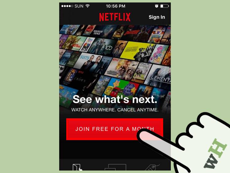 Join Free for a Month 1 - نحوه ثبت نام در Netflix از طریق برنامه Netflix در موبایل