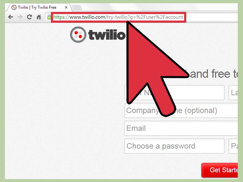 صفحه ثبت نام Twilio - نحوه ثبت نام در Twilio