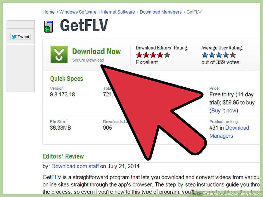 نرم افزار GetFLV - نحوه دانلود ویدئو  های Bing  با استفاده از GetFLV